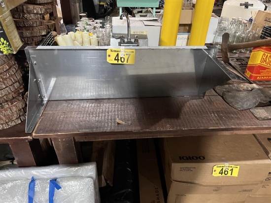 NEW 36" X 12" S/S WALL SHELF