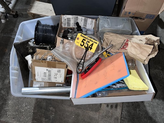 LOT OF MISC. BREWING HARDWARE, ELECTRICAL, CONDUIT, MISC.