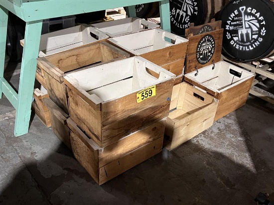 LOT: 13-WOODEN CRATES