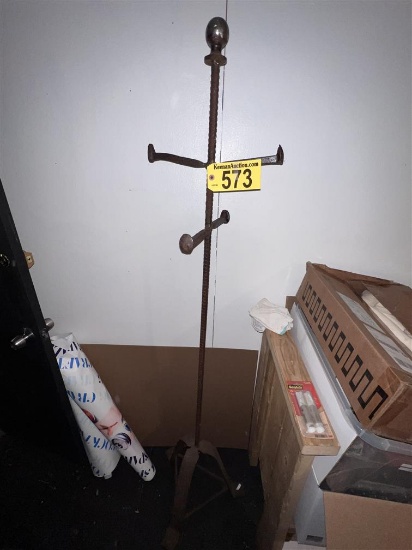 RAILROAD SPIKE ROD COAT RACK