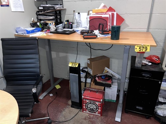 6' X 29" POWERED DESK, ADJUSTABLE HEIGHT