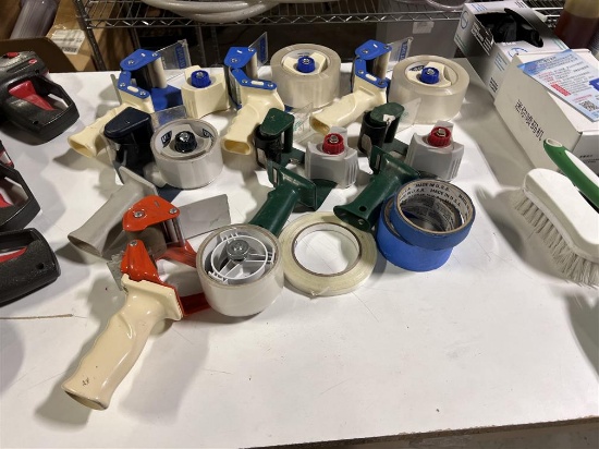 BID PRICE X 7 - (7) TAPE GUNS & ASSORTED TAPE