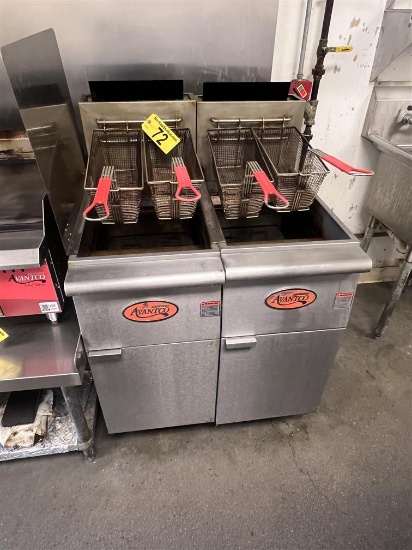 BID PRICE X 2 - (2) AVANTCO FF400-N DEEP FAT FRYERS, 120,000 BTU, W/ 4-FRYER BASKETS