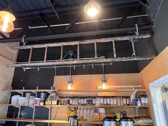 CUSTOM 8' HANGING LADDER POT RACK