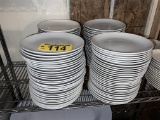 112-PC ACOPA BRIGHT WHITE CHINA DINNER PLATES, 10.5