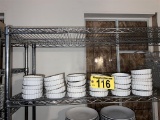 31-ASSORTED ACOPA BROWN RIM RAMEKINS, 4.5