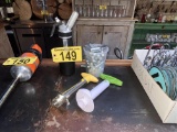 LOT: WHIP CREAM DISPENSERS & CARTRIDGES, 2-PINEAPPLE CORER & SLICERS