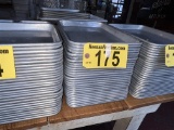LOT OF 28-ALUMINUM SERVING TRAYS, 13