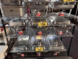 BID PRICE X 3 - (3)  CHAFING PAN SETS W/ CHAFING FUEL