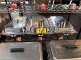 BID PRICE X 3 - (3)  CHAFING PAN SETS W/ CHAFING FUEL