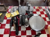 LOT: SCALE, ASSORTED SHREDDERS & GRATERS