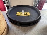 9-ASSORTED SERVING TRAYS: (4) 16