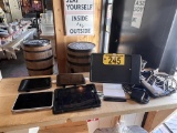 POS SYSTEM LOT: 4-IPADS, 4-SQUARE CARD READERS, TABLET & IPAD MOUNTS, ASSOCIATED CABLING