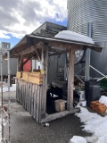 LIVE EDGE EXTERIOR BAR STRUCTURE, 8' X 14'W X 10'10