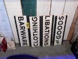 4-PC HANGING WOOD SIGN SET, 33
