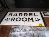 BARREL ROOM WOODEN SIGN 4' X 22