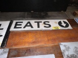 EATS WOODEN SIGN 4' X 11