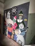 8' X 8' CHRISTMAS CHARACTER PAINTING