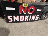 BID PRICE X 2 - (2) 4' X 2' NO SMOKING SIGNS