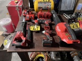 MILWAUKEE 4-PC 18V CORDLESS TOOL SET W/ 2-CHARGERS & 4-BATTERIES:
