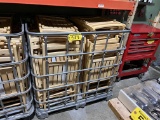 BID PRICE X 36 - (36) NATURAL WOOD FOLDING EVENT CHAIRS W/ CRATE