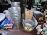 LOT OF 27-ASSORTED GALVANIZED BUCKETS, 16-COFFEE TINS