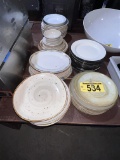 66-PC ASSORTED PATTERNED DISHWARE