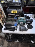 AUDIO LOT: YAMAHA MXG12XUK SOUND MIXER, XAIR MODEL XR12, PEAVEY PVI6500 400W POWERED MIXER