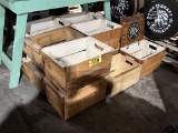 LOT: 13-WOODEN CRATES