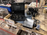 LOT: CASH BOX, DIGITAL SCALE, EAR PROTECTION