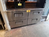 TRUE MODEL TUC-60D-4 4-DRAWER REFRIGERATED CHEF BASE, ON CASTERS
