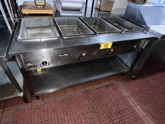 VOLLRATH SERVE WELL 4-BAY S/S ELECTRIC STEAM TABLE