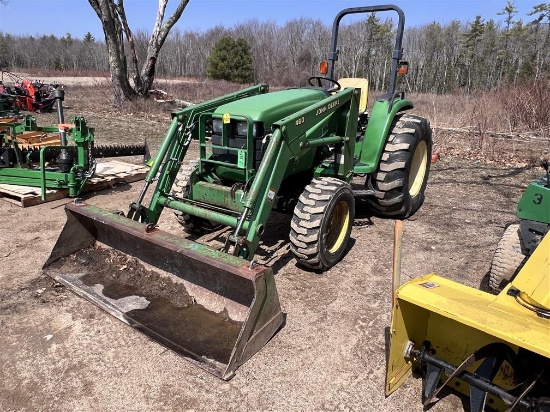 2000 JOHN DEERE 4500 4WD COMPACT TRACTOR, DIESEL, S/N: LV4500352366 W/ 460 LOADER,
