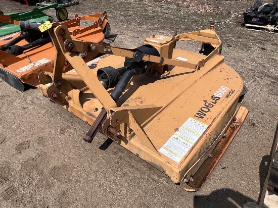 WOODS BRUSH BULL BB6000 ROTARY MOWER, SINGLE SPINDLE, S/N: 1050333