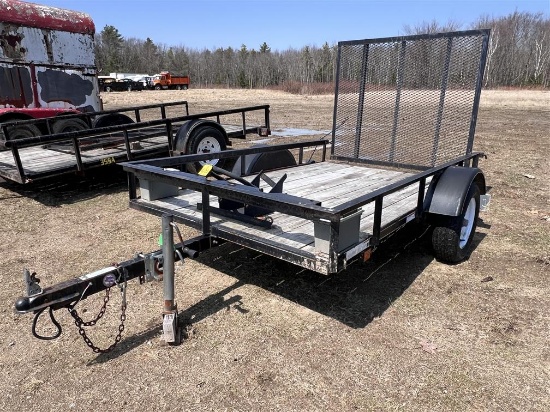 2015 CARRY-ON S/A 5' X 8' MOTORCYCLE TRAILER, MODEL: 5X8SPW VIN: 4YMUL0817FV027341, BLACK