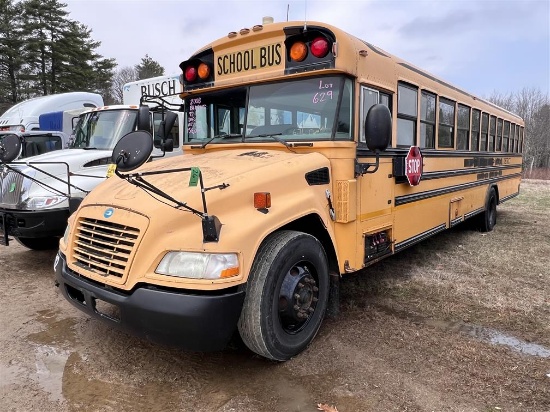 2008 BLUEBIRD 72-PASSENGER DIESEL SCHOOL BUS, 158,094 MILES, VIN: 1BAKGCPA08F253228, AIR BRAKES