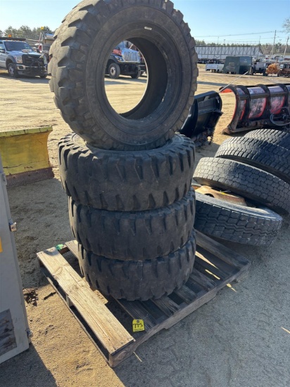 (4) MICHELIN STABIL X 12R16.5 TIRES