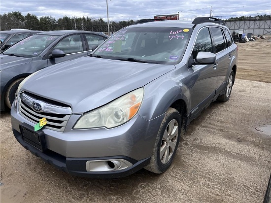 2011 SUBARU OUTBACK WAGON, AWD, 135,967 MILES, VIN: 4S4BRBCC0B3381622