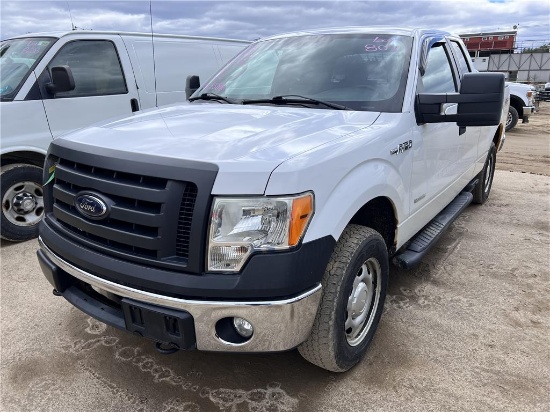 2012 FORD F150 XL 4X4 EXT CAB PICKUP, 106,438 MILES, 3.5L ECOBOOST V6, VIN: 1FTFX1ET7CFC37021, PW/PL