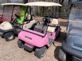 2011 CLUB CAR 48V DS GOLF ELECTRIC (CURTIS IQ) GOLF CART, PINK, S/N: AQ1136224727