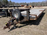 2019 SURE-TRAC T/A DECK-OVER T/A EQUIPMENT TRAILER, 20' X 8', VIN: 5JW1U2023K2270752, BLACK