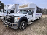 2011 FORD F550 SUPER-DUTY 22-PASSENGER BUS, 143,235 MILES, VIN: 1FDGF5GT2BEA69462