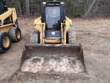 2001 JOHN DEERE 250 SKID STEER, YELLOW, 12-16.5 TIRES, CLEAN-UP BUCKET, S/N: KV0250A151007
