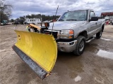 2005 GMC SIERRA SLE 2500HD REG CAB PICKUP, VIN: 1GTHK24U95E185178, 4X4, 112,781 MILES