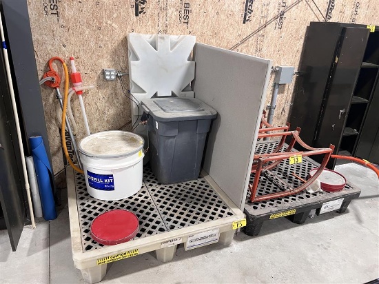 BID PRICE X 2 - (2) LOW PROFILE SPILL CONTAINMENT PALLETS