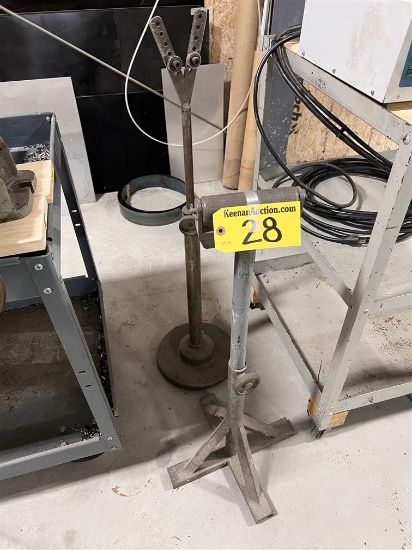 BID PRICE X 2 - (2) MATERIAL STANDS, ADJUSTABLE HEIGHT