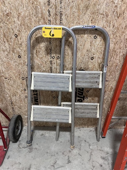 BID PRICE X 2 - (2) WERNER 2-STEP STEP LADDERS