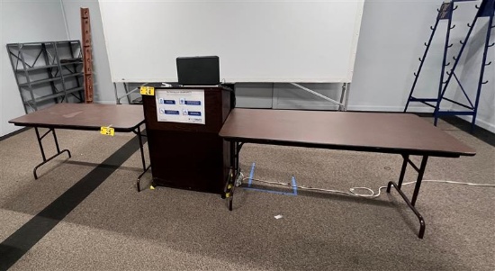 BID PRICE X 2 - (2) 6' LAMINATE FOLDING TABLES