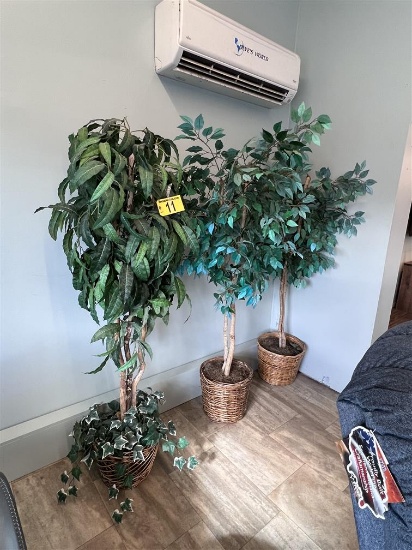 LOT OF 3-ARTIFICIAL PLANTS
