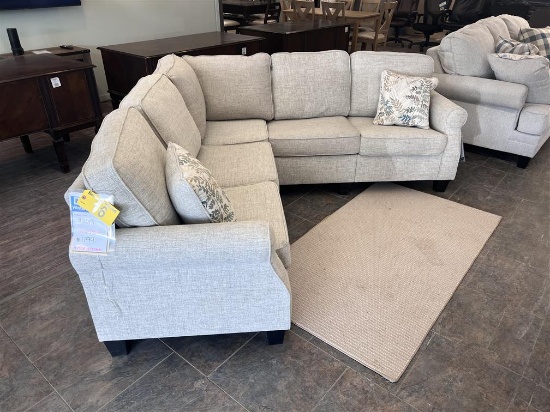 ASHLEY FURNITURE ALESSIO 4-PC SECTIONAL, ITEM #82404S3, RETAIL $1,199